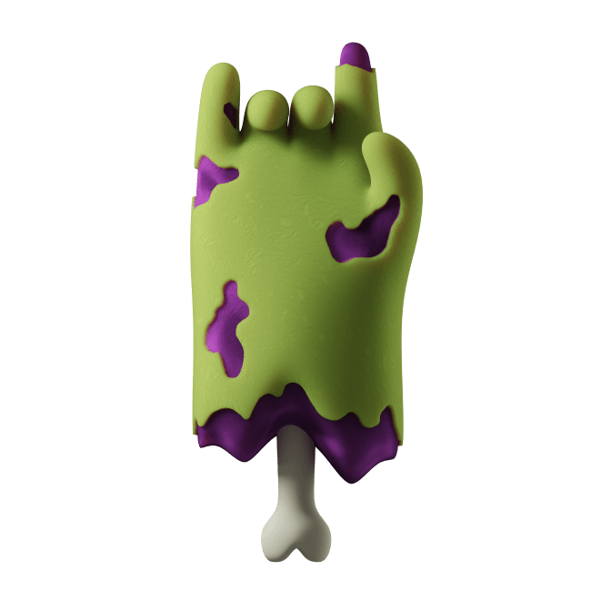 3d zombie hands